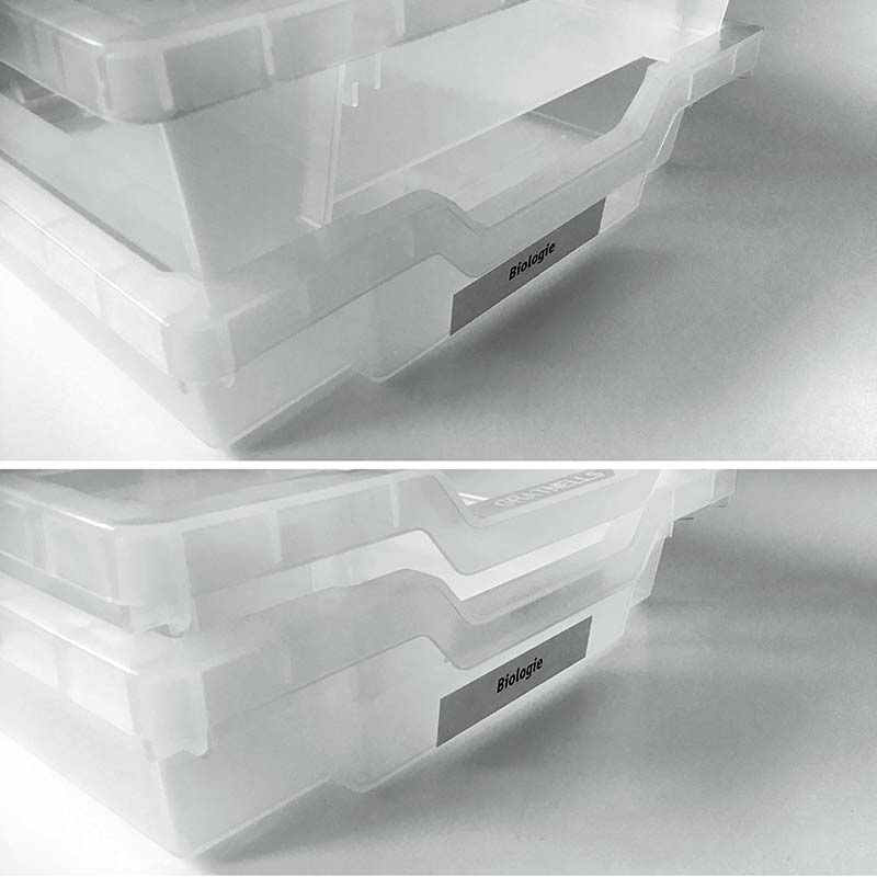 Flexibel stapelbare Schubladen für alle nötigen Materialien