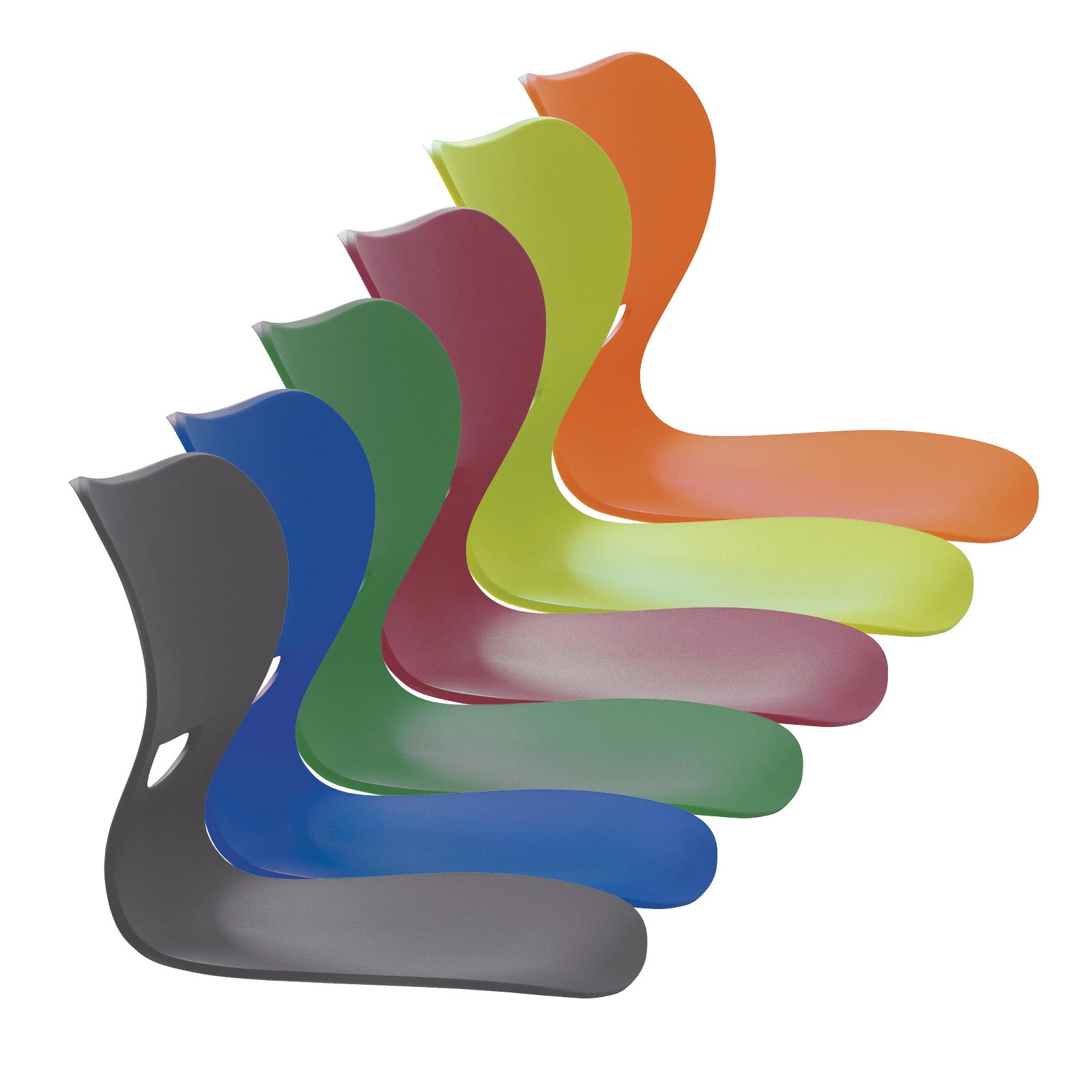 Die 3D-Sitzschale von EinrichtWerk in verschiedenen Farben