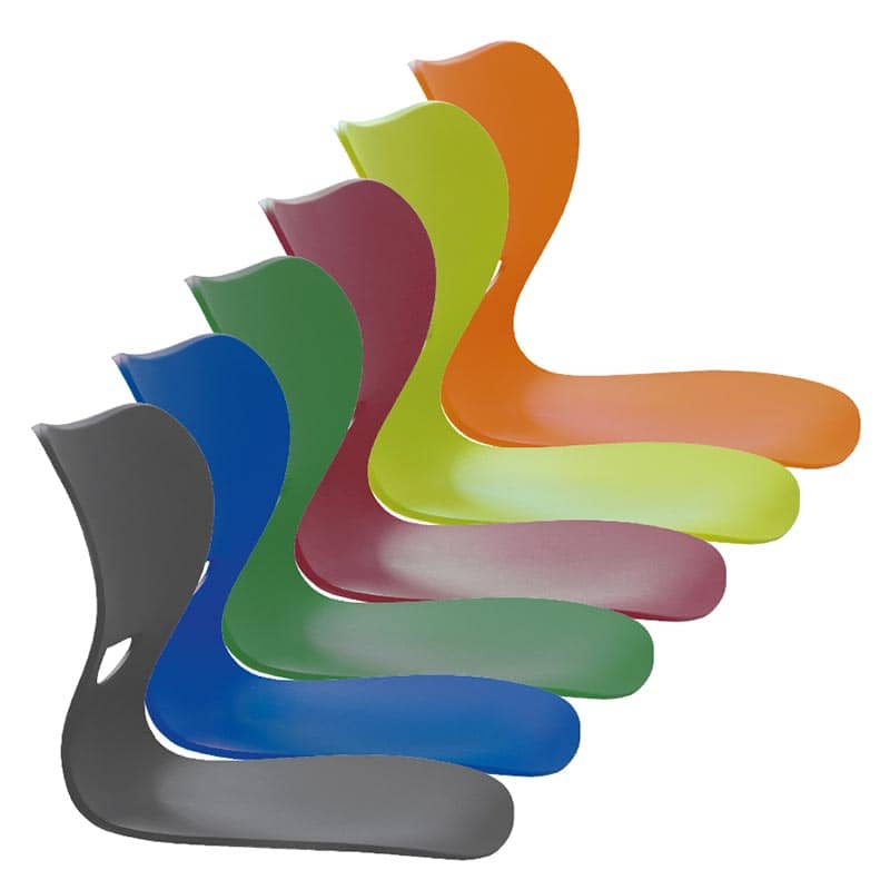 Die 3D-Sitzschale von EinrichtWerk in sechs verschiedenen Farben