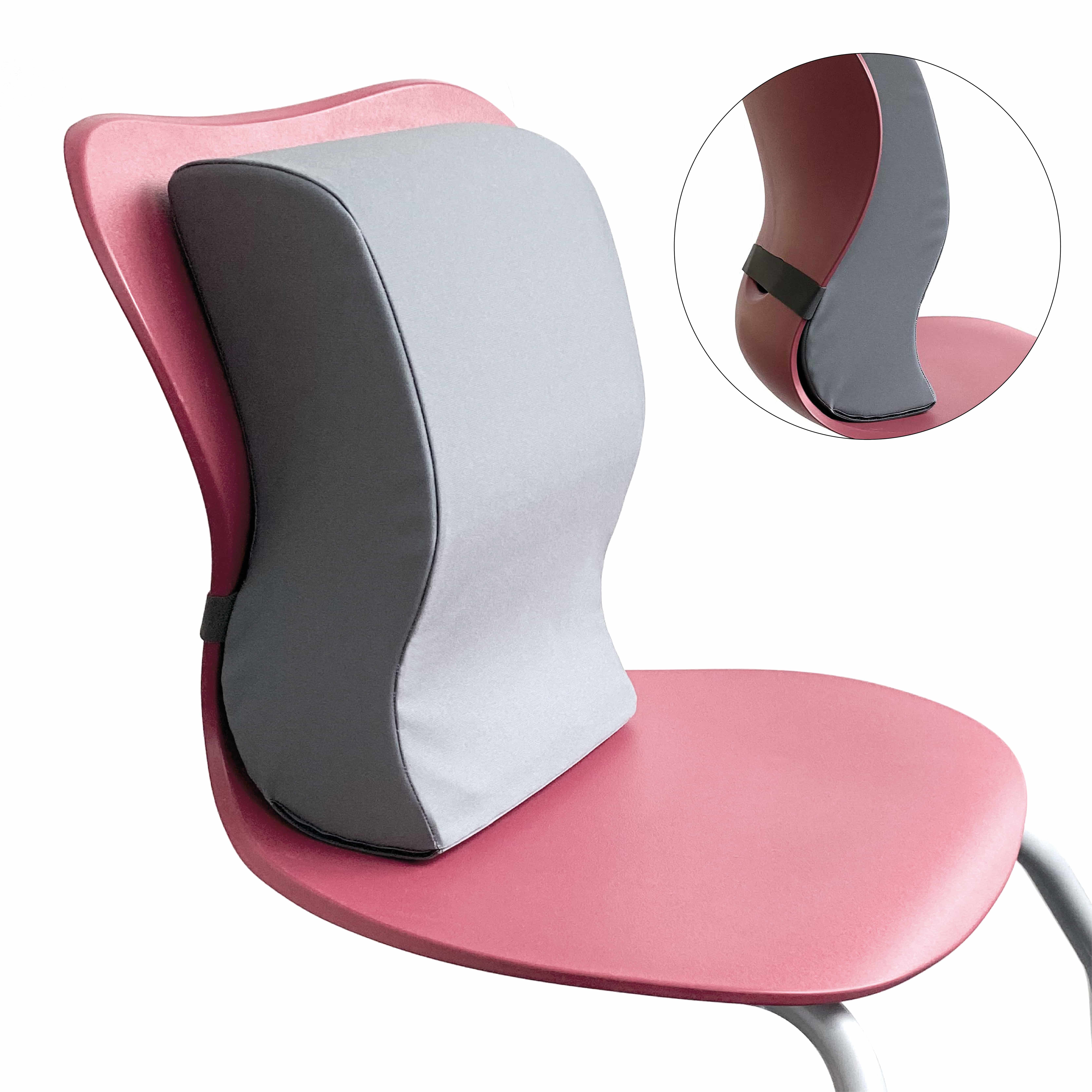 Das komfortable Rückenpolster für den verstellbaren Stuhl für kleinwüchsige Menschen von EinrichtWerk